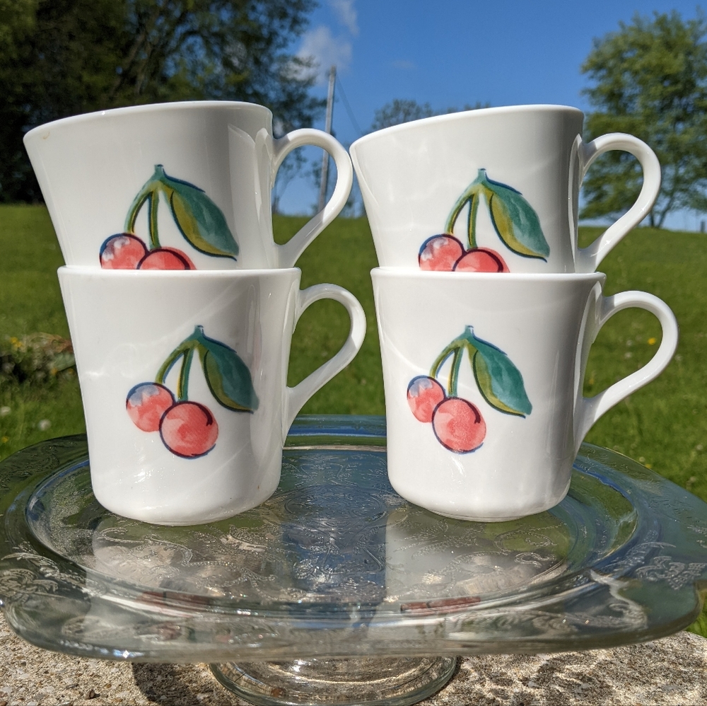 Corning Fruit themed coffee Cups